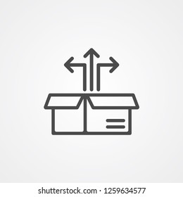 Box vector icon sign symbol