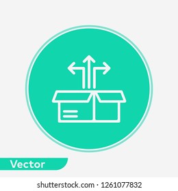 Box vector icon sign symbol