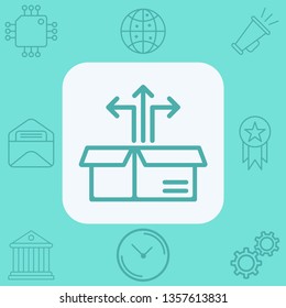Box vector icon sign symbol