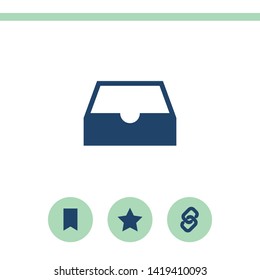 Box vector icon. Simple flat icon on white background.