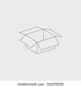box vector illustration. Flat design style eps 10