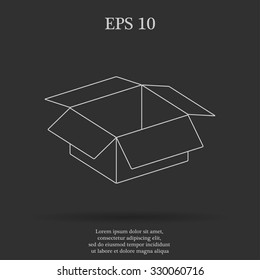 box vector illustration. Flat design style eps 10