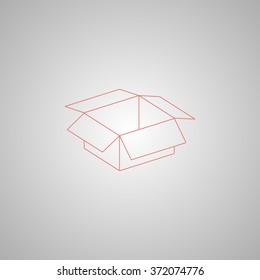 box vector illustration. Flat design style eps 10