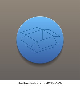 box vector illustration. Flat design style eps 10