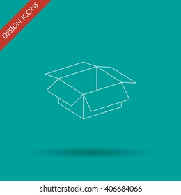 box vector illustration. Flat design style eps 10