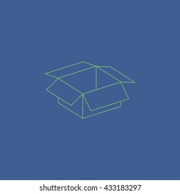 box vector illustration. Flat design style eps 10