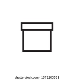 Box vector illustration icon design template