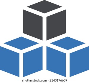 box vector illustration isolated on a transparent background . glyph vector icons for concept or web graphics.