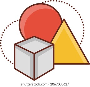 box Vector illustration on a transparent background. Premium quality symbols.Vector line flat color icon for concept and graphic design.