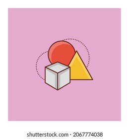 box Vector illustration on a transparent background. Premium quality symbols.Vector line flat color icon for concept and graphic design. - Powered by Shutterstock - Get 15% off with code: PIKWIZARD15