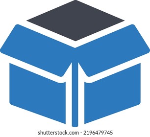 box Vector illustration on a transparent background. Premium quality symmbols. Glyphs vector icons for concept and graphic design.