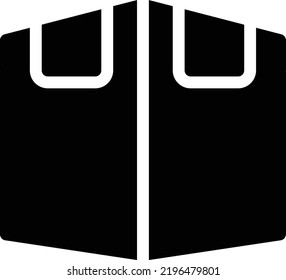 ilustración del vector en un fondo transparente. Símbolos de calidad superior. Iconos vectoriales de glifos para diseño de conceptos y gráficos.