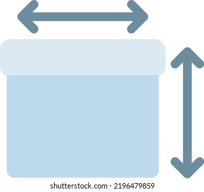 Box-Vektorgrafik auf transparentem Hintergrund. Hochwertige Symbole. Zeilenfarbige Vektorsymbole für Konzept und Grafikdesign. 
