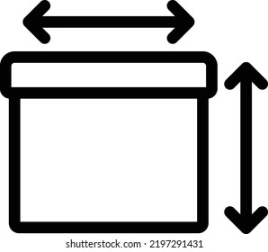 box Vector illustration on a transparent background. Premium quality symmbols. Thin line vector icons for concept and graphic design. 
