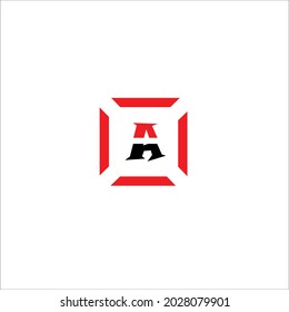 A BOX VECTOR LOGO DESIGN COMPANY RED