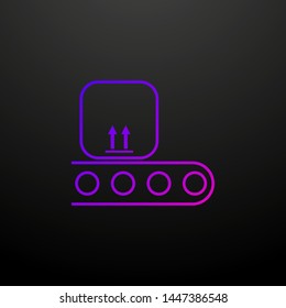 box warehouse conveyor nolan icon. Elements of logistics set. Simple icon for websites, web design, mobile app, info graphics