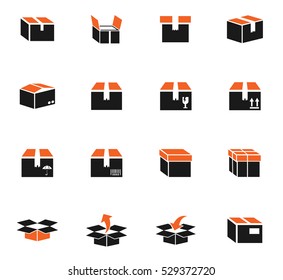 box web icons for user interface design