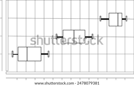 Box and whisker plot in black and white