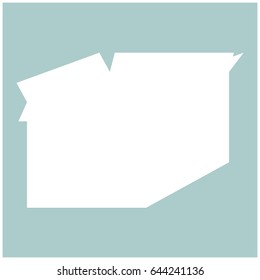Box white icon .