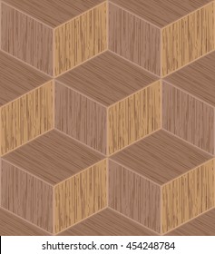 Box witch covered wood background 