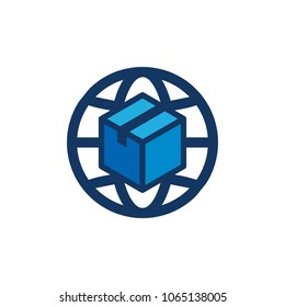 Box World Logo Icon Design