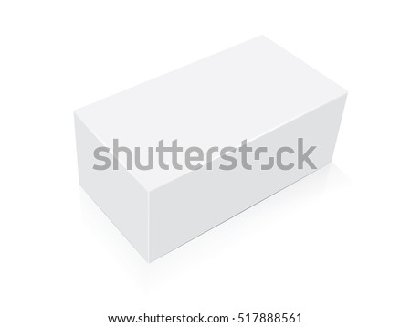 Box for your corporate identity. Easy to change colors. Mock Up Vector Template
