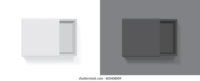 Box for your design and logo. Easy to change colors. Mock Up. Vector EPS10