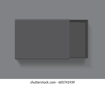 Box for your design and logo. Easy to change colors. Mock Up. Vector EPS10