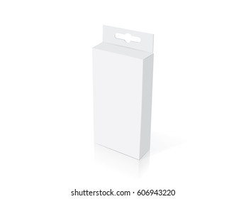 Box for your design and logo. Easy to change colors. Mock Up. Vector EPS10