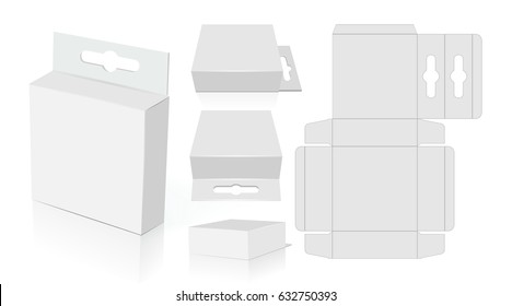 Box Packaging Die Cut Template Design Stock Vector (Royalty Free ...