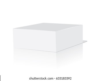 Box for your design and logo. Easy to change colors. Mock Up. Vector EPS10
