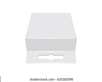Box for your design and logo. Easy to change colors. Mock Up. Vector EPS10
