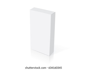 Box for your design and logo. Easy to change colors. Mock Up. Vector EPS10