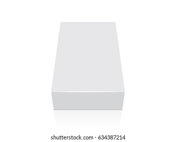 Box for your design and logo. Easy to change colors. Mock Up. Vector Template