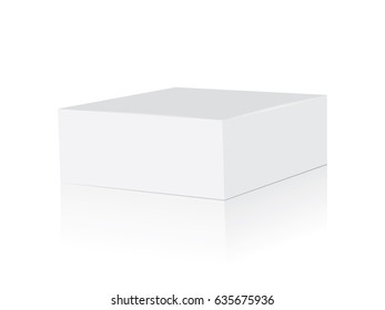 Box for your design and logo. Easy to change colors. Mock Up. Vector EPS10