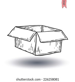  boxe doodle. vector illustration.
