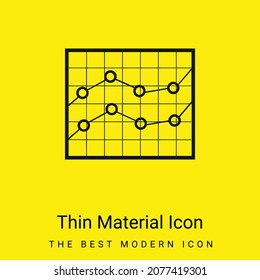 Boxed Line Stocks Graphic minimal bright yellow material icon
