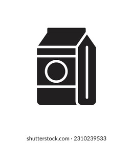 Boxed Milk Filled Icon Vector Illustration