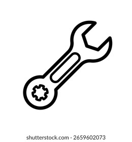 Box-end wrench - vector icon