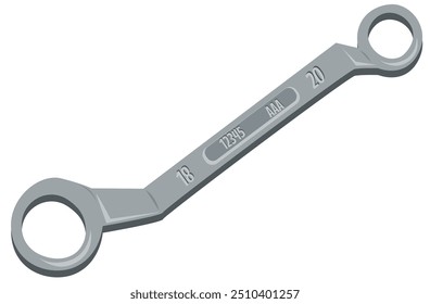  Box-Ended Wrench, Spanner  Illustration Labor Day