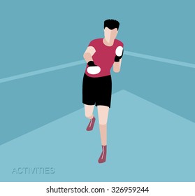 boxer boxing fight fighter ring sport poster