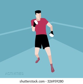 boxer boxing fight fighter ring sport poster