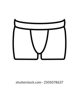 Diseño de elemento de ilustración de icono de briefs de boxeador