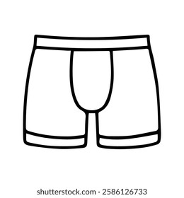 Boxer Briefs Icon. Men's Underwear Vector Illustration. underpants.