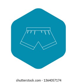 Boxer briefs icon. Outline illustration of boxer briefs vector icon for web