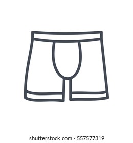 boxer briefs outlined icon