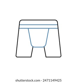 icono de línea de concepto de boxeador. Ilustración de elemento simple. diseño de símbolo de esquema de concepto de boxeador.