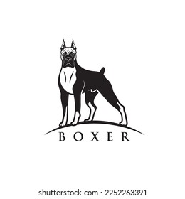 Boxer dog - isolated vector illustration