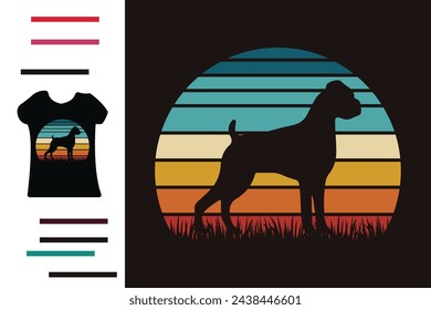 Boxer Hund T-Shirt Design