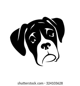 Boxer dog - vector illustration
